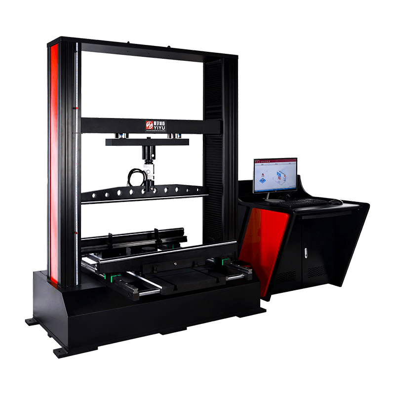 Seria WDW Typ drzwi z podwójną kolumną Dwuślimakowa sterowana mikrokomputerem Wielofunkcyjna maszyna do badania ściskania i zginania